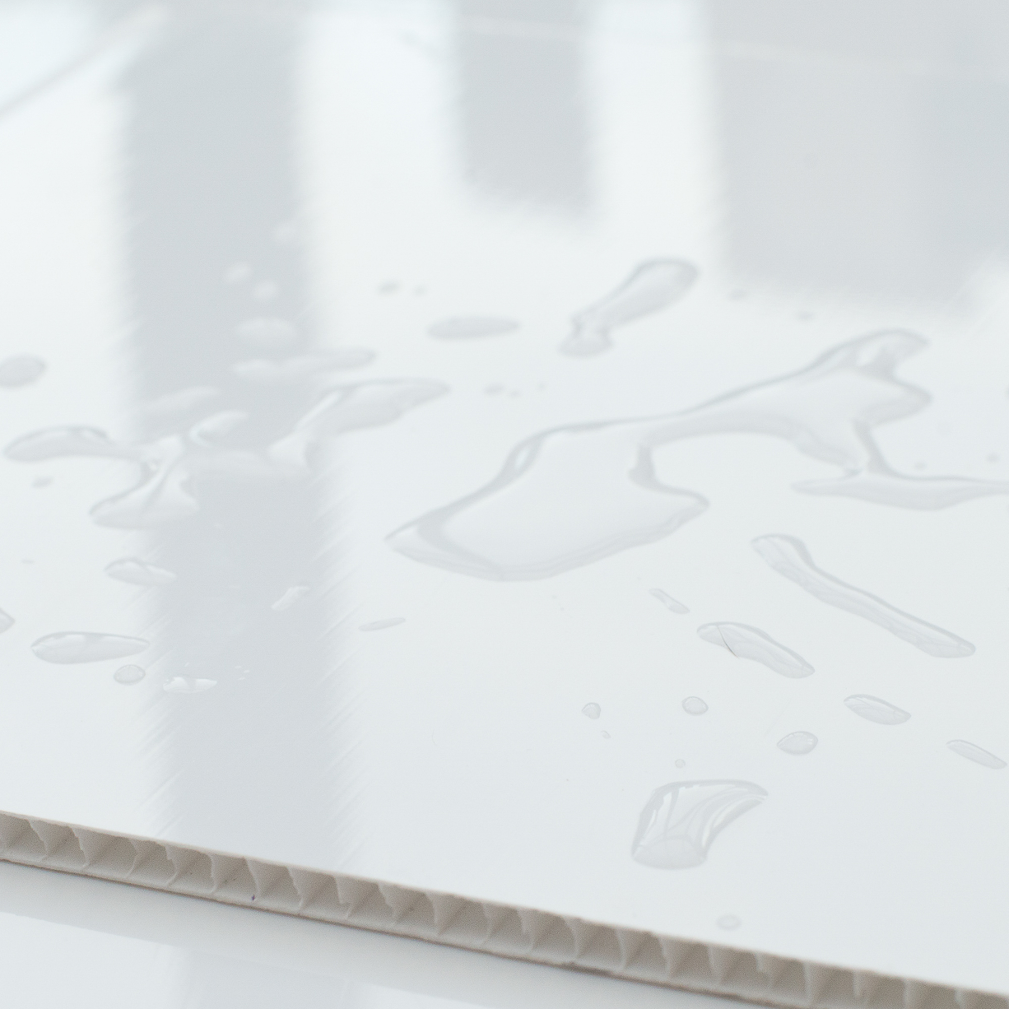 White Gloss Bathroom Wall Panels White & Chrome Trims PVC ...