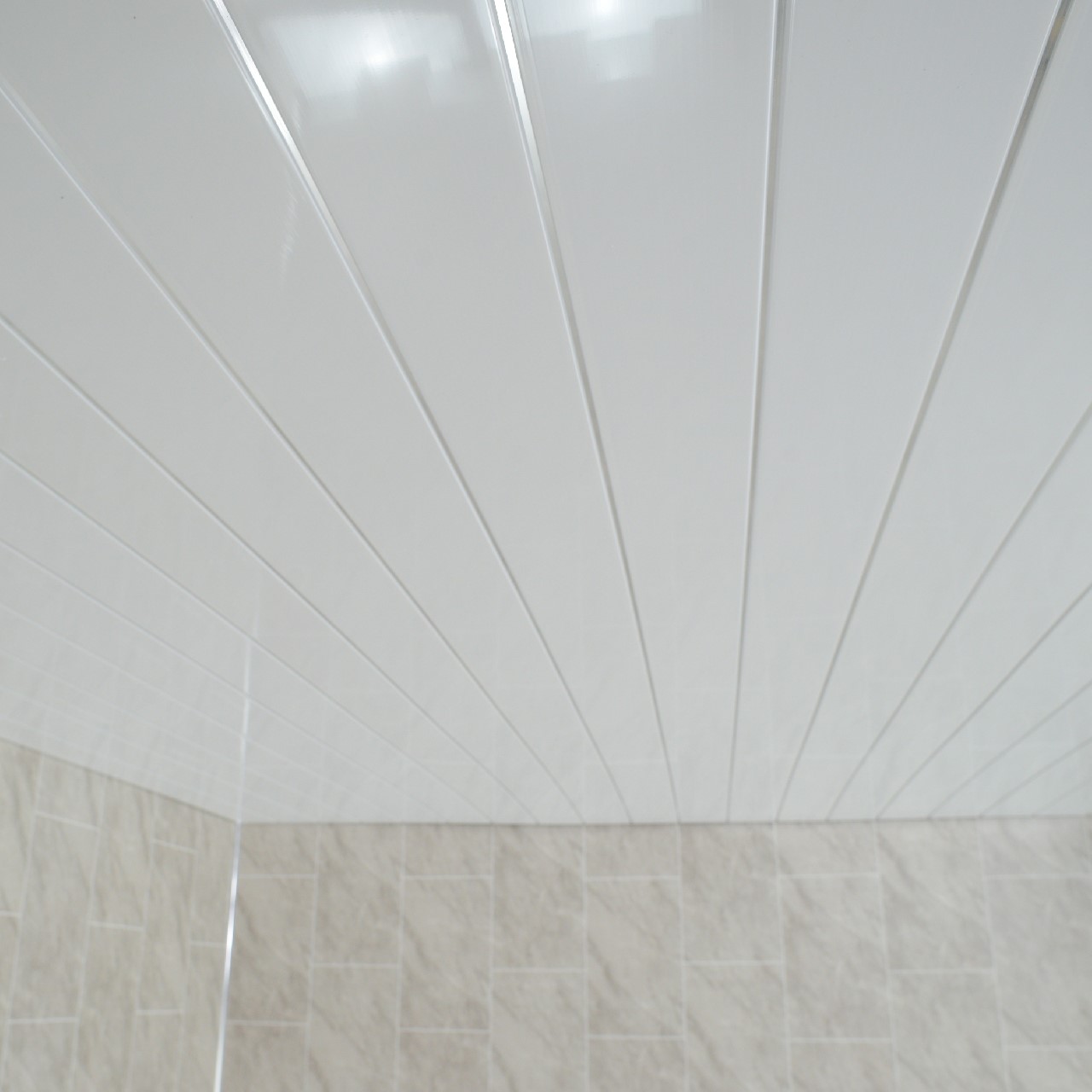 Gloss White Chrome Strip Bathroom Wall Cladding White ...
