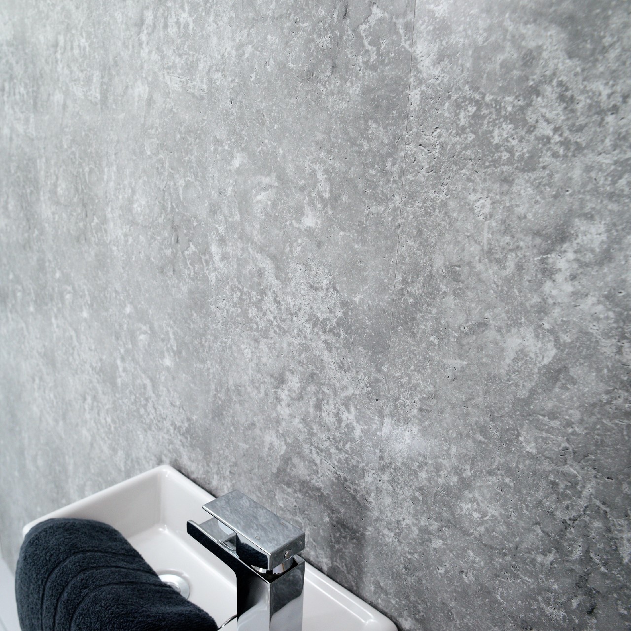 16 Mercury Grey Mixed Grey White Swirl Wall Ceiling Panels Pvc